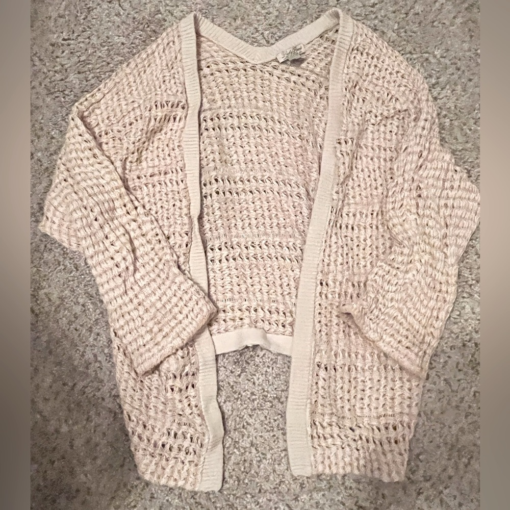 Tan cardigan